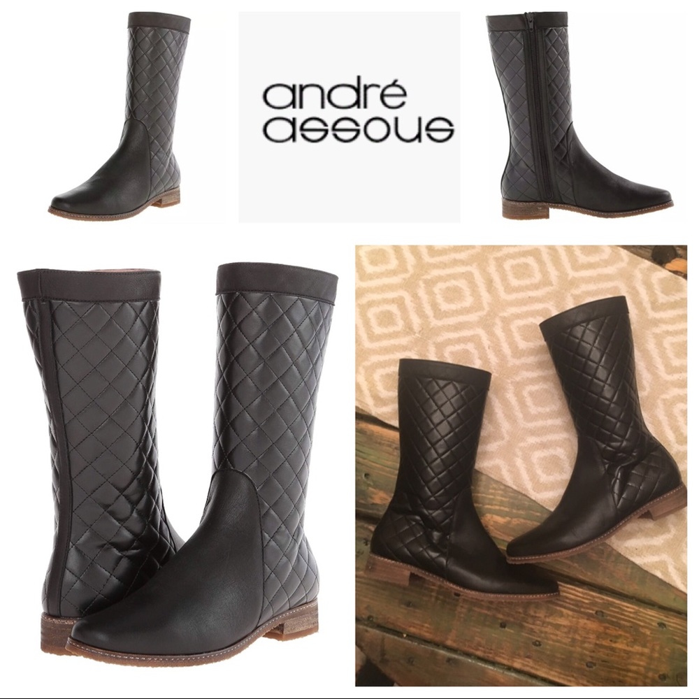 Andre Assous Gali Chelsea Quilted Leather Mid Boot